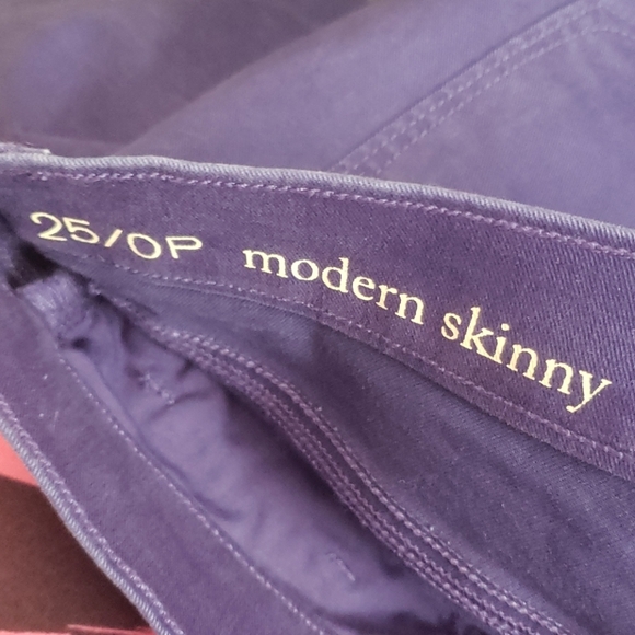 ANN TAYLOR Purple Modern Skinny Jeans sz 25/0P NEW - Picture 5 of 10